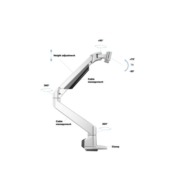 M Gas Lift Arm iMac® 24" Silver