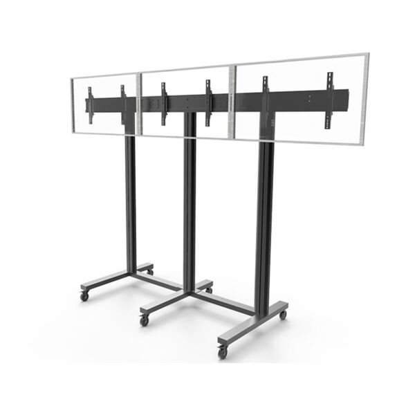 M Public Video Wall Stand 3-screens 40-55"