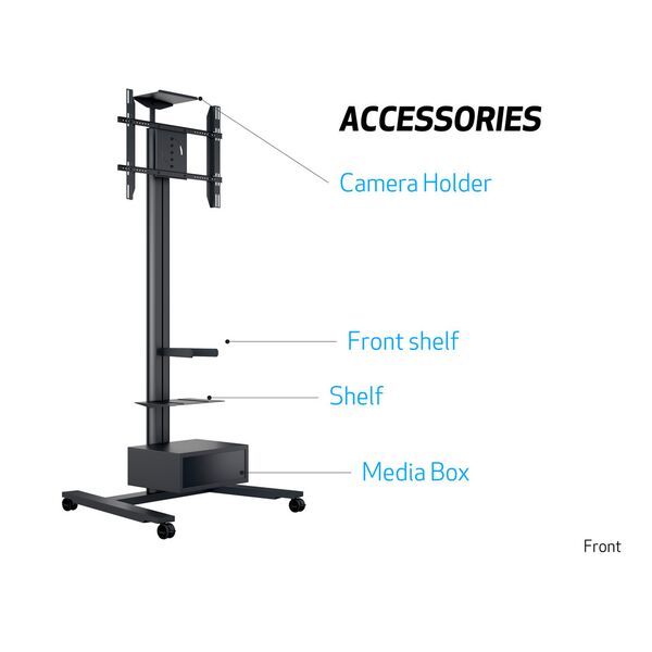 Stand mobil M Public Display Stand 210 HD Single Black