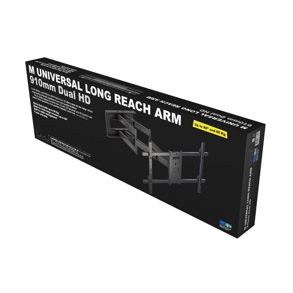 Suport de perete M Universal Long Reach Arm HD Dual 910 mm